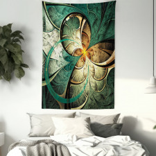 Surreal Flowers Motif Tapestry