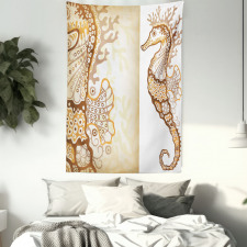 Seahorse Exotic Fishes Tapestry