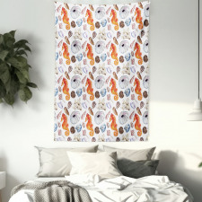 Shell Crabs Seahorse Tapestry