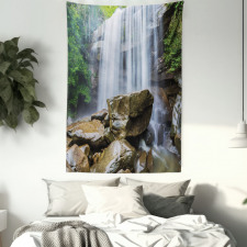 Tropical Waterfalls Tapestry