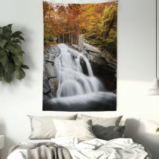 Fall Trees with Lake Tapestry