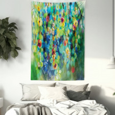 Colorful Flower on Tree Tapestry