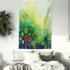 Retro Dandelions Tapestry