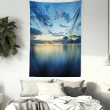 Dusk over Tropical Lagoon Tapestry