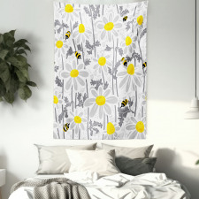 Daisy Leaf Spring Time Tapestry