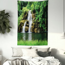 Lake Garden Waterfall Tapestry