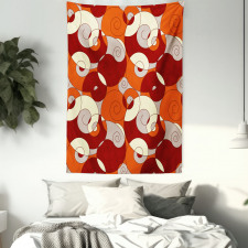 Spiral Abstract Stripes Tapestry