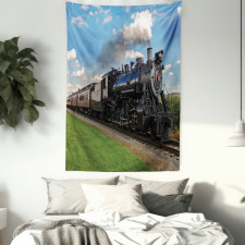 Countryside Train Tapestry