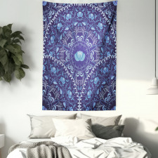 Oriental Circular Design Tapestry