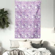 Digital Floral Design Tapestry