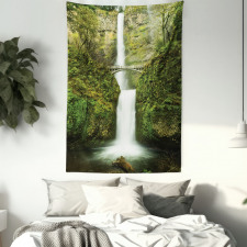 Waterfall Oregon Bridge Tapestry