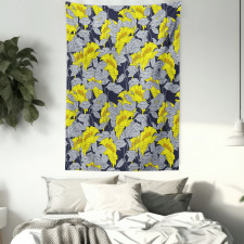 Contrast Tones Florets Tapestry