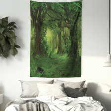 Tropical Jungle Trees Tapestry