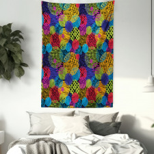 Geometric Sketchy Forms Tapestry