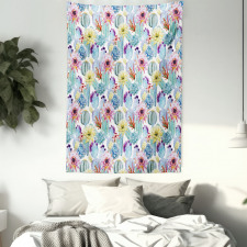 Desert Sand Wild Flowers Tapestry