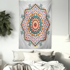 Abstract Sun Aztec Style Tapestry