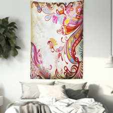 Flower Bouquet Paisley Tapestry