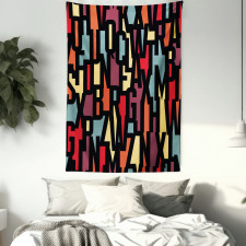 Fractal Funky Forms Tapestry