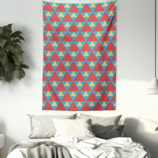 Big Small Triangles Retro Tapestry