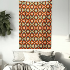 Unusual Vibrant Shapes Tapestry