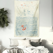 Birds and Waves Message Tapestry