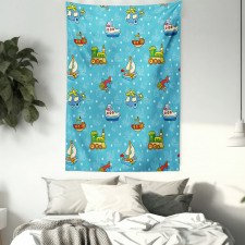 Cartoon Style Toy Tapestry