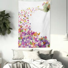 Flowers Watering Pot Tapestry