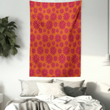 Bold Line Flowers Tapestry