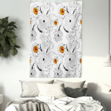 Flower Petals Growth Tapestry