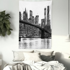 Brooklyn Bridge Sunset Tapestry