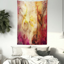 Colorful Notes Composition Tapestry