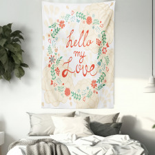 Hello My Love Typography Tapestry