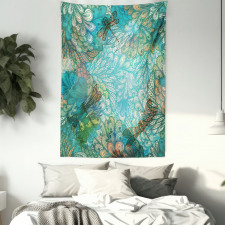 Fantasy Flowers Mix Tapestry