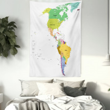 South and North America Tapestry