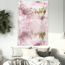 Tender Floral Branch Water Tapestry