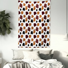 Abstract Cow Hide Tapestry