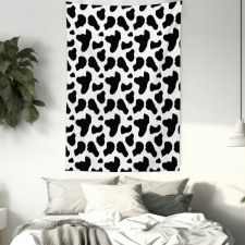 Cow Hide Black Spots Tapestry
