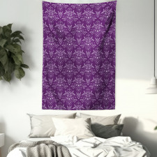 Damask Leaves Curls Tapestry