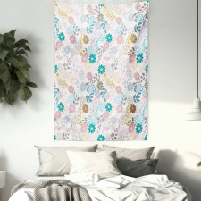 Pastel Daisies Tapestry
