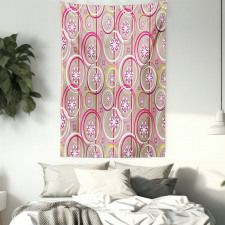 Modern Retro Mix Sketch Tapestry