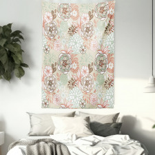 Romantic Wildflowers Tapestry