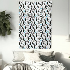 Modern Forest Animals Joy Tapestry