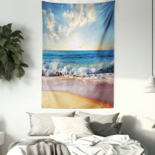 Summer Day Coast and Sea Tapestry