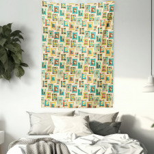 Surreal Puzzle Shape Tapestry