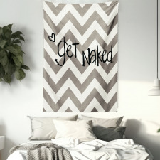 Get Naked Heart Zig Zag Tapestry