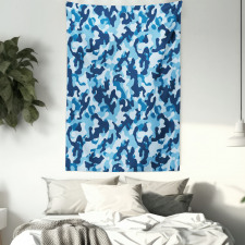 Blue Toned Design Tapestry