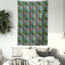 Exotic Feather Pattern Tapestry