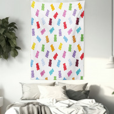 Vibrant Gummy Bears Tapestry