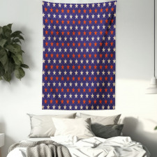 Vintage Patriotic Colors Tapestry