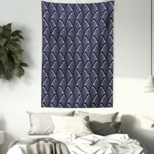 Vintage Ocean Waves Tapestry